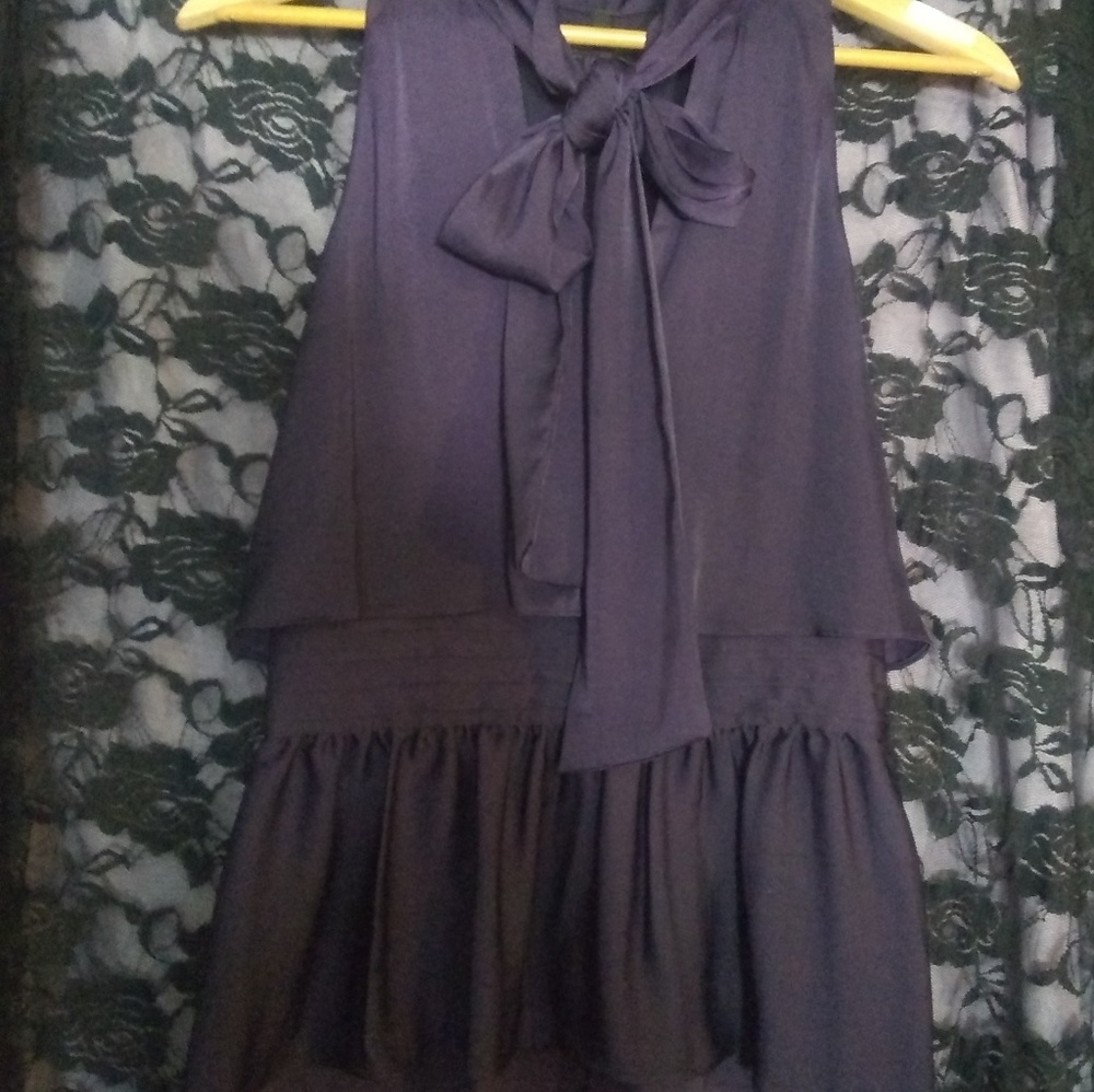 Purple sleeveless blouse